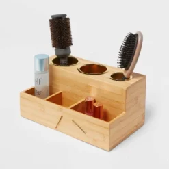 12" X 7" X 6" Bamboo Hair Tools Organizer With 5pc Magnets - Brightroom™ -Home Storage GUEST 037fa776 5869 4dee 8186 ef33ca2baf73