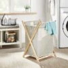 Wire Natural Wood Handles Milk Crate - Brightroom™ -Home Storage GUEST 06eef028 f685 40b4 8078 4de0ffb778b1