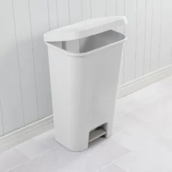 11.9gal Step Trash Can White - Brightroom™: Pedal-Operated Kitchen Garbage Can, Textured Plastic, Indoor Use 15 11.9gal Step Trash Can White - Brightroom™: Pedal-Operated Kitchen Garbage Can, Textured Plastic, Indoor Use -Home Storage GUEST 08fb28e8 cbc6 4caa b175 1a7ead28e5a6