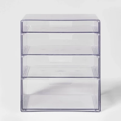4 Drawer Stackable Countertop Organizer Clear - Brightroom™ 4 4 Drawer Stackable Countertop Organizer Clear - Brightroom™ - Image 2