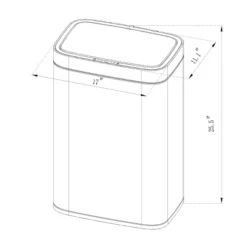 Motion Wastebasket With Liner - Brightroom™ -Home Storage GUEST 0e7e13e3 1c51 4968 9797 f05398706d76