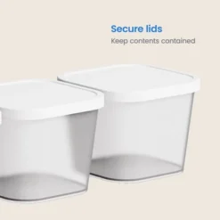 3pk Click In Place 30oz Insert Storage Containers White And Clear - Brightroom™ 10 3pk Click In Place 30oz Insert Storage Containers White And Clear - Brightroom™ -Home Storage GUEST 1110893c 8848 4812 b8b7 845fda98d1f2
