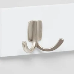 Modern Octopus 4 Hooks Rail Nickel/White - Brightroom™ -Home Storage GUEST 12c4ee14 8f5e 4899 8543 6a758924d6ab