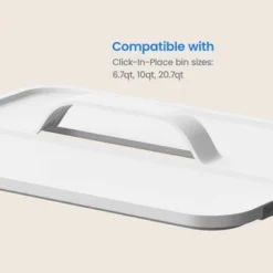 Click In Place Large Lid With Handle For Plastic Storage Bins For Home And Office Organization White - Brightroom™ -Home Storage GUEST 13acad56 bf57 42b2 a97e a572d080c302