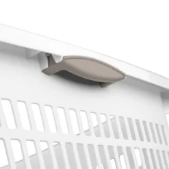 1.5bu Plastic Square Laundry Basket - Brightroom™: Medium White Clothes Hamper With Built-In Handles, Portable Storage -Home Storage GUEST 13b2ab08 b2be 4378 ada4 04319e25c68b