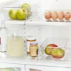 Small Wide Fridge And Pantry Organizer Bin - Brightroom™: Clear Kitchen Storage, Freezer-Safe, 10.5"x6.94" -Home Storage GUEST 143ac5f5 6384 4a65 a238 763697a3e50b
