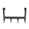 Mixed Material Over The Door 4 Hooks Rail Light Wood On Matte Black - Brightroom™ -Home Storage GUEST 176f652f 21a4 4d1a 9000 0481dc65e835