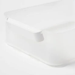 Click In Place 10qt Clear Plastic Storage Bin With White Latch For Home And Office Organization - Brightroom™​ -Home Storage GUEST 17bb483c 184e 4e6b 84ae bb4c721328c0