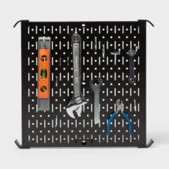 16" Square Metal Pegboard - Brightroom™: Wall & Garage Storage Organizer, Carbon Steel, Black, 100 Lb Capacity 7 16" Square Metal Pegboard - Brightroom™: Wall & Garage Storage Organizer, Carbon Steel, Black, 100 Lb Capacity -Home Storage GUEST 18317b39 7a8a 4c50 8218 5ba6f930281c