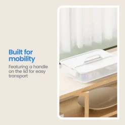 Click In Place Large Lid With Handle For Plastic Storage Bins For Home And Office Organization White - Brightroom™ -Home Storage GUEST 18c59a94 1a10 4d8e 9723 d6887b704f77