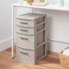 4 Drawer Weave Tower Dark Gray - Brightroom™: Plastic Storage Organizer, Portable Utility Drawers, Universal Storage -Home Storage GUEST 19f5c352 c15e 4bd7 aeb9 7939f2a682d0