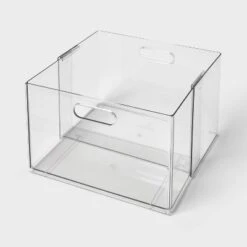 All Purpose Clear Expandable Bin Large - Brightroom™ -Home Storage GUEST 1b4378b1 8390 416c 9420 f492a930d124