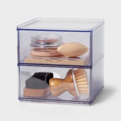 Clear Stackable Drawer - Brightroom™: Plastic Shower Organizer & Bath Caddy, 6"x6"x6" -Home Storage GUEST 1bf87893 9e6e 4c7e 9c02 640f5228a0a1