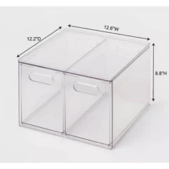 All Purpose 2 Drawer Storage Clear - Brightroom™ -Home Storage GUEST 20f4bcb7 068a 4603 bdc7 6b96029d465a