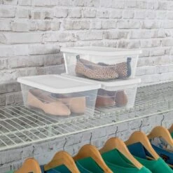 6qt Clear Storage Box White - Brightroom™ -Home Storage GUEST 212c202d 0182 44b3 a652 41cfb2ee59eb