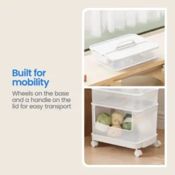7pc Click In Place Rolling Storage Cart Kit Plastic Storage Home And Office Organization - Brightroom™​ -Home Storage GUEST 221ae4b7 deb7 46d1 9260 bd2bab84ee31