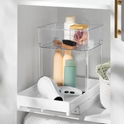 Medium Gliding Tray With Bin Clear - Brightroom™
