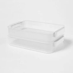 Click In Place 6.7qt Clear Shallow Plastic Storage Bin With White Latch For Home And Office Organization - Brightroom™ 13 Click In Place 6.7qt Clear Shallow Plastic Storage Bin With White Latch For Home And Office Organization - Brightroom™ -Home Storage GUEST 26e19bcd f9a2 4375 87c1 9d243f92c9d4