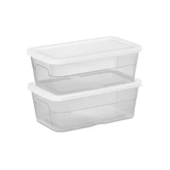6qt Clear Storage Box White - Brightroom™ -Home Storage GUEST 28261ccc b586 49e2 95bd 03ff395a2a21