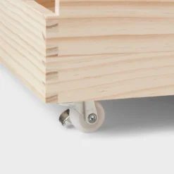 Large Wood Bin With Wheels - Brightroom™ -Home Storage GUEST 29ed7398 61b3 402b b15b ade3485cfa22