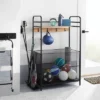 Metal Storage Rack - Brightroom™: Black Iron Utility Shelf, Garage Storage, 57.875" H, 42.25" W, 50 Lb Capacity -Home Storage GUEST 2cb5dd70 5d70 4128 9914 49cf92886159