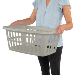 1.5bu Laundry Basket Gray - Brightroom™ -Home Storage GUEST 2cd1c6f5 0c55 4128 b5ae 3dedca94f33d