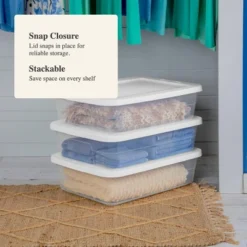 28qt Clear Under Bed Storage Box White - Brightroom™ 14 28qt Clear Under Bed Storage Box White - Brightroom™ -Home Storage GUEST 33752212 3bd0 43e7 a857 873cbdc95ff5