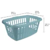 1.5 Bu Laundry Basket Pewter Aqua - Brightroom™ -Home Storage GUEST 3397f707 f3ea 4a11 9ea8 e48bcfbdfc33