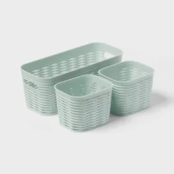 3pk Wave Assorted Decorative Basket 5L Narrow 2c Brightroom™ -Home Storage GUEST 35454230 d614 4767 8785 2efa57cdf539