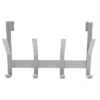 Heavy Duty Over The Door 4 Hooks Rail Matte Gray - Brightroom™ -Home Storage GUEST 3a1e016c 208d 41ef a464 8a47a42a8e45