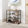 4 Tier Shoe Rack Black Metal With Natural Wood - Brightroom™ 2 4 Tier Shoe Rack Black Metal With Natural Wood - Brightroom™ -Home Storage GUEST 3bdfbf84 9c6c 49cf 9810 7a0a400060fc