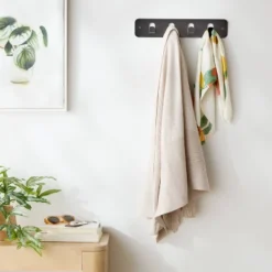 Over The Door Multi Function Basket And Hook Black - Brightroom™