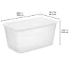 90qt Clear Storage Box White - Brightroom™ -Home Storage GUEST 3e09aa1a ff93 4563 97e4 d4e4b6c82bbb