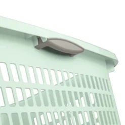 2bu Laundry Basket Green - Brightroom™: Portable Plastic Clothes Organizer With Built-In Handles, 70.4L Capacity -Home Storage GUEST 413eae4f 403e 46ee b080 5aae0cb47bda