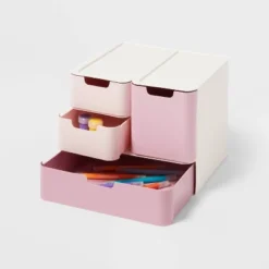 Modular Storage Drawer Set Pink - Brightroom™ -Home Storage GUEST 426cf388 a3c0 4555 b9b4 7518b4037bbd