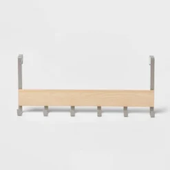 Large Over The Door Hook With Wood 6 Hooks - Brightroom™ -Home Storage GUEST 427b723e 2d59 4066 b9a9 dd53d42e3056