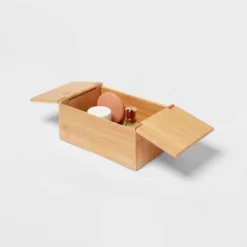 6" X 9" X 4" Rectangular Hinge Lid Bamboo Countertop Organizer - Brightroom™ -Home Storage GUEST 448d43d4 ccde 4178 8ab1 21a8ac437e38