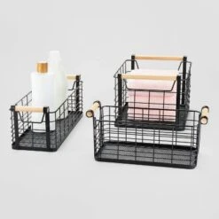 Wire Natural Wood Handles Milk Crate - Brightroom™ -Home Storage GUEST 4a155be8 99e8 4d0e bd95 eeeb004429f9