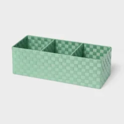 Woven Plastic 3 Compartment Bin - Brightroom™ 10 Woven Plastic 3 Compartment Bin - Brightroom™ -Home Storage GUEST 4aca07cf 4980 48bd 9de1 826f2af02ee3