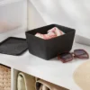 Lidded Felt With Lid Charcoal - Brightroom™: Rectangle Storage Basket, 20% Recycled Polyester, 8.25"x6.25"x4.125" -Home Storage GUEST 4b4251f6 bb14 46f9 a6d6 e31a1b65168e