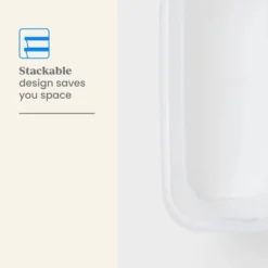 2pk Slim Open Storage Bins Clear - Brightroom™: Stackable Plastic Utility Tubs, 7.1 Volume, Nesting, Spot Clean -Home Storage GUEST 4fb50fb6 646f 48e9 bc1e 342d7c88b90d