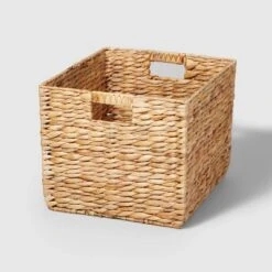 Woven Water Hyacinth Milk Crate - Brightroom™ -Home Storage GUEST 5108b3bd 325d 4bd3 beb8 f48ab7a835d7