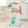 Wire Wood Basket Cart - White - Brightroom™ 1 Wire Wood Basket Cart - White - Brightroom™ -Home Storage GUEST 5a69870e a92f 4865 8b48 3da0435929d7