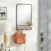 Metal Entryway Organizer With Mirror Large Natural - Brightroom™ -Home Storage GUEST 5e858200 dcee 4e13 ada7 8dacd0a986cf