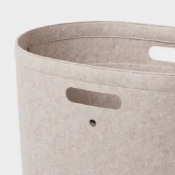 Felt Double Laundry Hamper Oatmeal - Brightroom™: Polyester, 6000 Volume, Adjustable, Open-Top, Kids & Baby Clothes Sorter -Home Storage GUEST 6046ff5a 69dd 4e67 a080 0fbd52742622