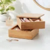 6" X 6" X 4" Square Swivel Hinge Bamboo Countertop Organizer - Brightroom™ -Home Storage GUEST 6486c75a 5850 4c74 bf17 3d519d5476ac