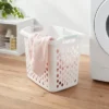 2.1bu Lamper White - Brightroom™: Plastic Clothes Hamper With Built-In Handles, Open-Top, 19.55 Volume Capacity 1 2.1bu Lamper White - Brightroom™: Plastic Clothes Hamper With Built-In Handles, Open-Top, 19.55 Volume Capacity -Home Storage GUEST 6530cf54 a22f 4c7a be6e 24a83278ff7e