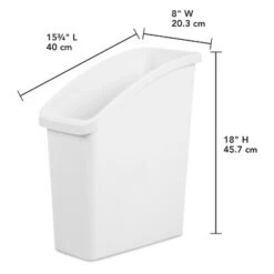 Under Sink Waste And Sorting Can - Brightroom™: Compact Kitchen Trash Can, 5.8 Gallon, White, Textured Finish -Home Storage GUEST 66521813 2fae 49b8 8976 f211cf0c3a6b