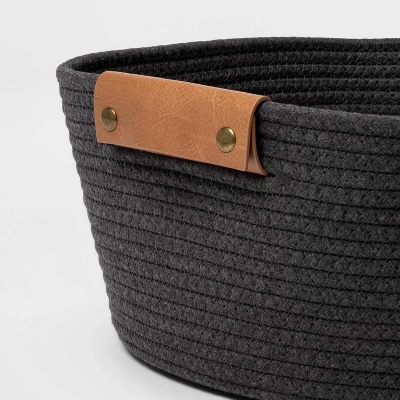 13" Small Coiled Rope Warm Gray Charcoal - Brightroom™ 4 13" Small Coiled Rope Warm Gray Charcoal - Brightroom™ - Image 2