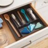 6 Compartment Plastic Drawer Flatware Organizer Black - Brightroom™: Silverware & Utensil Kitchen Drawer Tray -Home Storage GUEST 6a763c9a 954e 45d2 938e fff10db79d73